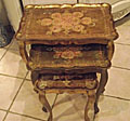 LOVLEY NEST OF GILTWOOD TABLES